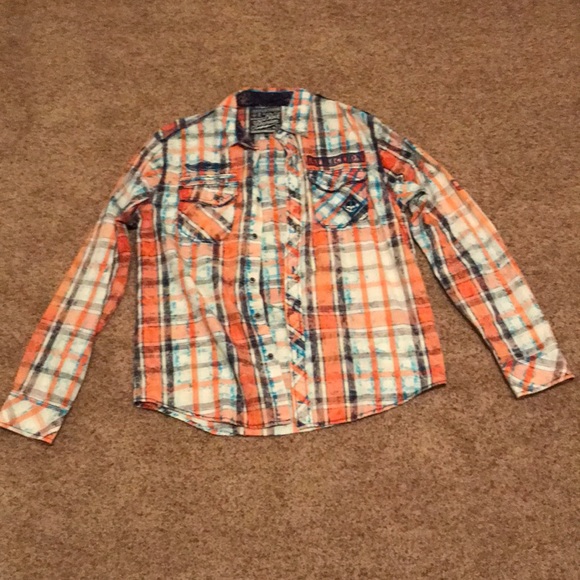 Affliction Other - Affliction Black Premium Long Sleeve Button down